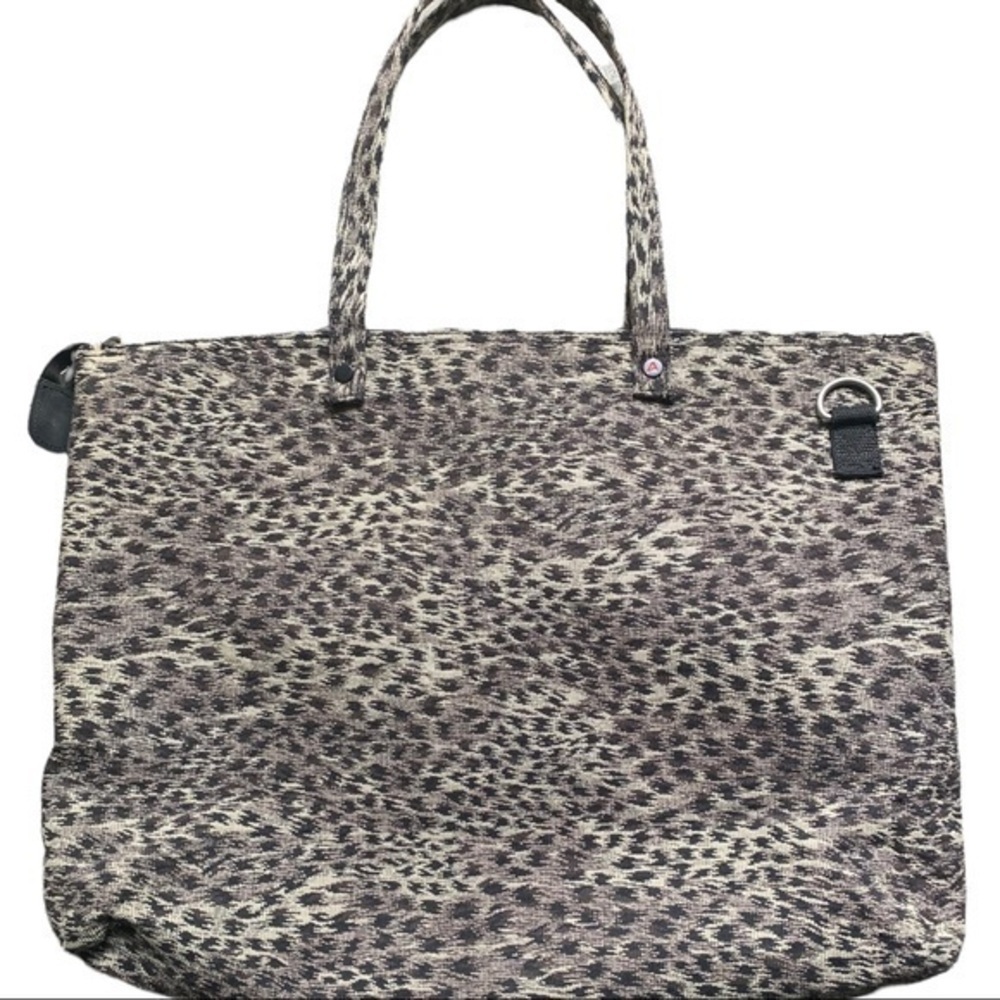 Athalon Large Canvas Tote Bag Animal Print